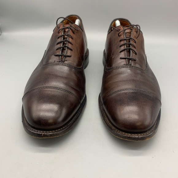 Allen Edmonds "PARK AVENUE" Cap-Toe Oxfords 10.5 D Mahogany Made in USA - Picture 3 of 8